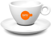 Cappuchino kop oranje