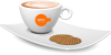 Schotel vierkant met Cappuchino oranje