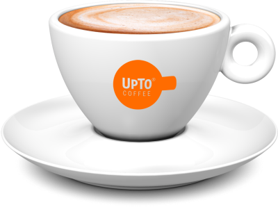 Cappuchino kop oranje vol