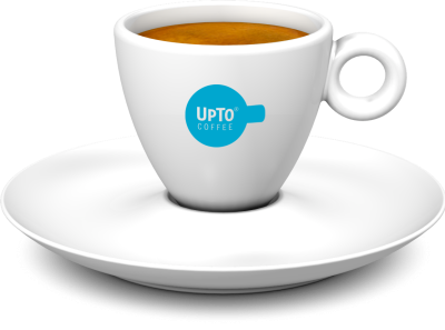 Espresso kop blauw vol