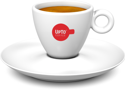 Espresso kop rood vol