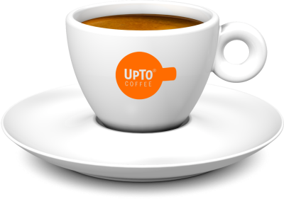 Koffie kop oranje vol