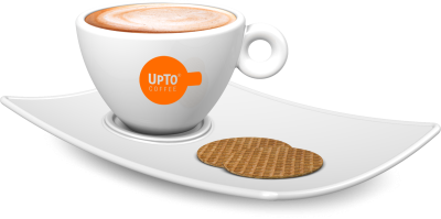 Schotel vierkant met Cappuchino oranje