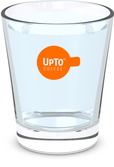 Waterglas oranje vol