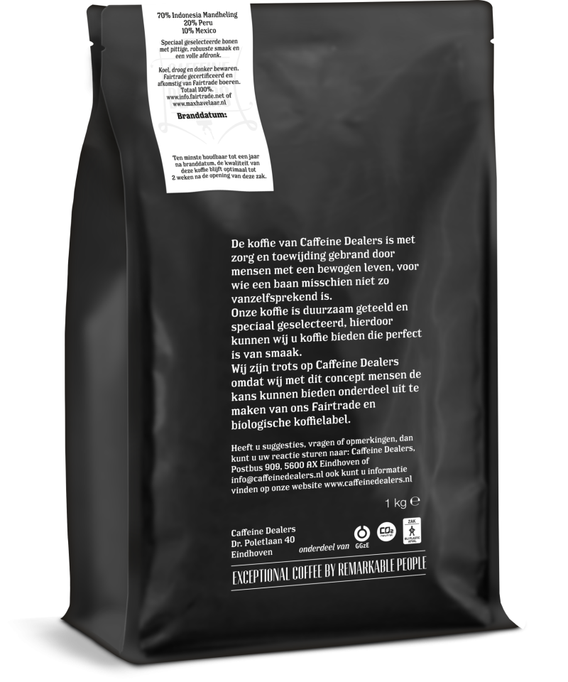 Caffeine Dealers Achterzijde Snelfiltermaling 3d 1kg 03