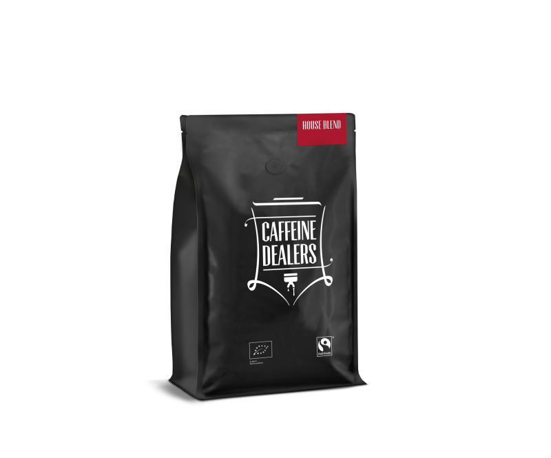 Caffeine dealers voorzijde house blend 3d 1kg 03