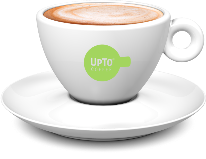 Cappuchino kop groen vol