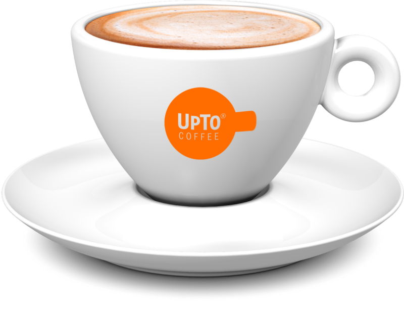 Cappuchino kop oranje vol