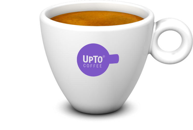 Espresso kop Los paars vol