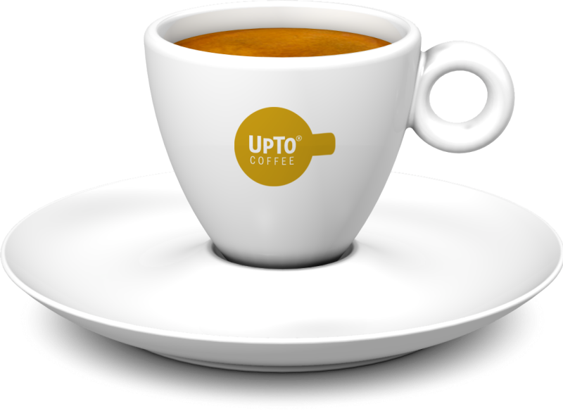 Espresso kop oker vol