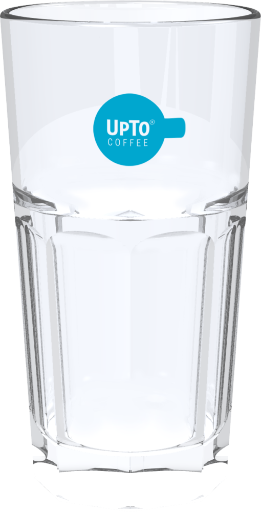 Latte Macchiato Glas blauw