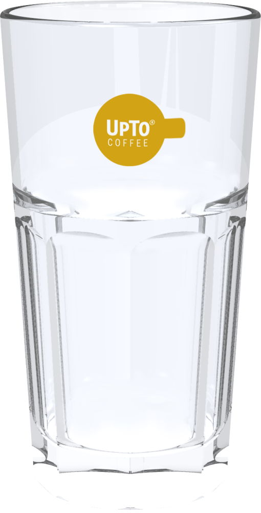 Latte Macchiato Glas oker