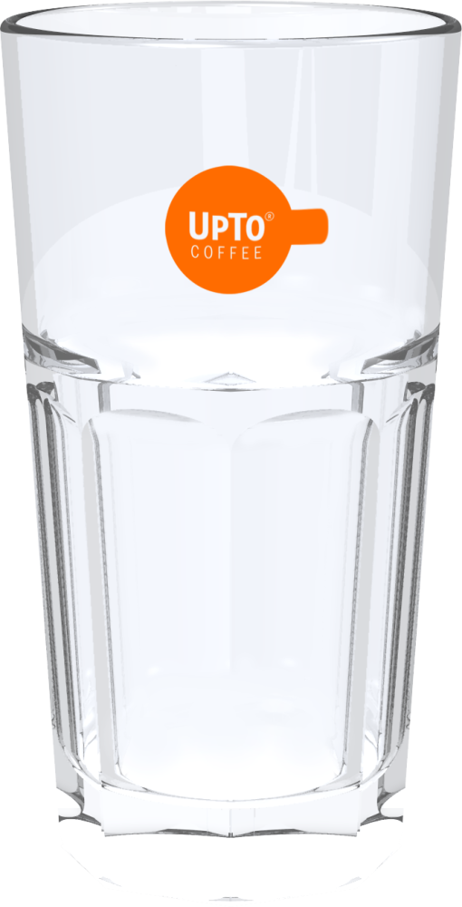 Latte Macchiato Glas oranje