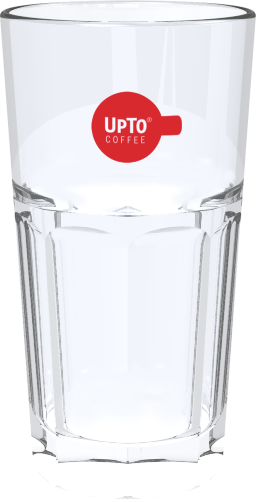 Latte Macchiato Glas rood