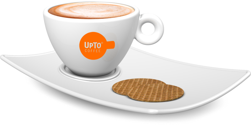 Schotel vierkant met Cappuchino oranje