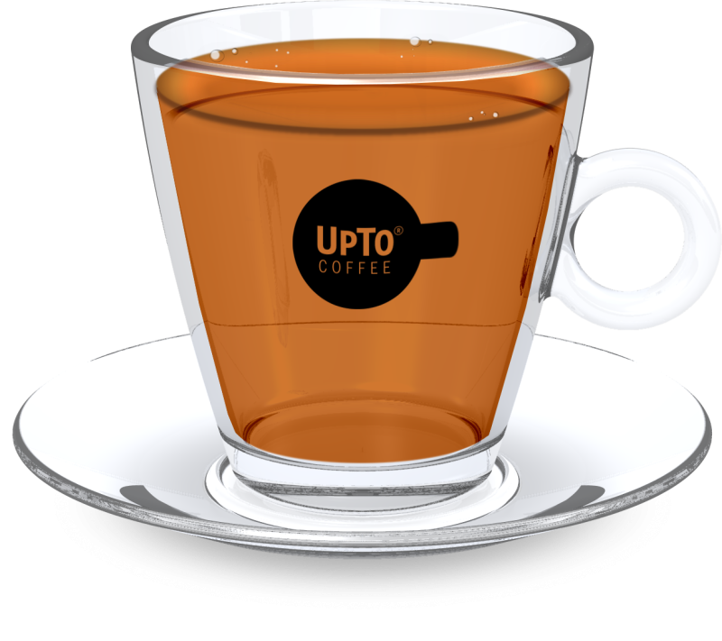 Theekop Schotel zwart vol